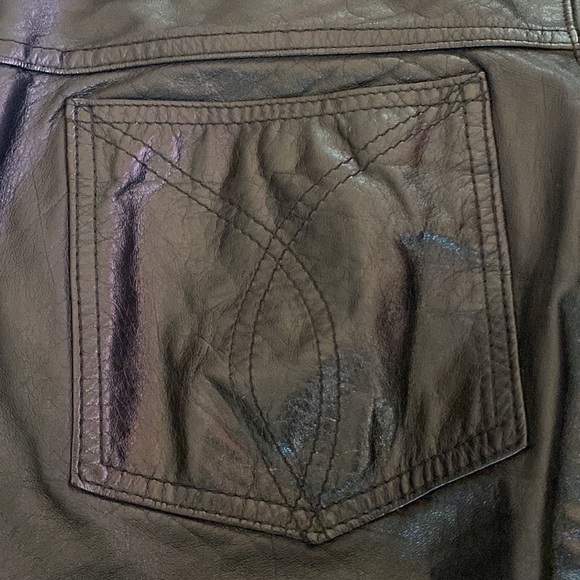 Vintage 80’s Leather Pants 31” waist - Picture 4 of 9